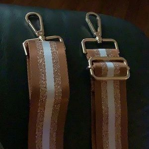 NEW in PKG BAG STRAP…Mocha, Sparkly & White Stripe Replace or Breathe New LIFE!